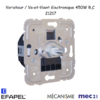 Mécanisme variateur va-et-vient électronique pour lampes basse consomation 450W R L mec 21217