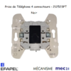 Mécanisme Prise de téléphone 4 conducteurs mec 21252SPT
