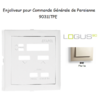 Enjoliveur pour commande générale de persienne Logus 90311TPE Perle