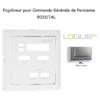 Enjoliveur pour commande générale de persienne Logus 90311TAL Alumine