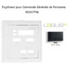 Enjoliveur pour commande générale de persienne Logus 90311TPM Noir MAT