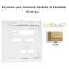 Enjoliveur pour commande générale de persienne Logus 90311TDU Doré