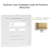 Enjoliveur pour commande loale de persienne Logus 90312TDU Doré
