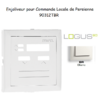 Enjoliveur pour commande loale de persienne Logus 90312TBR Blanc
