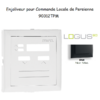 Enjoliveur pour commande loale de persienne Logus 90312TPM Noir MAT