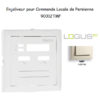 Enjoliveur pour commande loale de persienne Logus 90312TMF Ivoire
