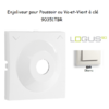 Enjoliveur pour poussoir à clé Logus 90351TBR Blanc