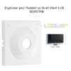 Enjoliveur pour poussoir à clé Logus 90351TPM Noir MAT