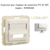 Enjoliveur pour Coupleur de connecteurs FO Logus 90448SGE Glace