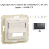 Enjoliveur pour Coupleur de connecteurs FO Logus 90448SIS Gris