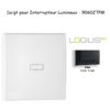 Doigt pour interrupteur lumineux LOGUS 90602TPM Noir MAT