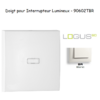 Doigt pour interrupteur lumineux LOGUS 90602TBR Blanc