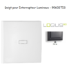Doigt pour interrupteur lumineux LOGUS 90602TIS Gris