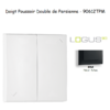 Doigt poussoir Double de persienne LOGUS 90612TPM Noir MAT