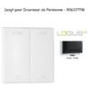 Doigt pour Inverseur de persienne LOGUS 90613TPM Noir MAT