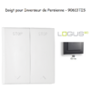 Doigt pour Inverseur de persienne LOGUS 90613TIS Gris