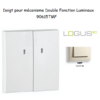 Doigt Double Fonction Lumineux Logus 90615TMF Ivoire