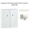 Doigt Double Fonction Lumineux Logus 90615TGE Glace