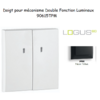 Doigt Double Fonction Lumineux Logus 90615TPM Noir MAT
