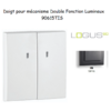 Doigt Double Fonction Lumineux Logus 90615TIS Gris