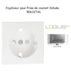 Doigt pour prise de courant schuko LOGUS 90632TAL ALumine