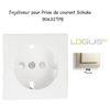 Doigt pour prise de courant schuko LOGUS 90632TPE Perle