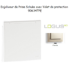 Enjoliveur pour Prise de courant schuko avec volet de protection Logus 90634TPE Perle