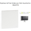 Enjoliveur pour Prise de courant schuko avec volet de protection Logus 90634TIS Gris