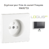 Doigt pour prise de courant française LOGUS 90652TIS Gris