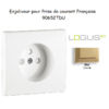 Doigt pour prise de courant française LOGUS 90652TDU Doré