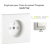 Doigt pour prise de courant française LOGUS 90652TGE Glace