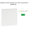 Enjoliveur pour Prise de courant française avec volet de protection Logus 90654TVD Vert