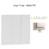 Doigt triple LOGUS 90661TPE Perle