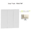Doigt triple LOGUS 90661TMF Ivoire
