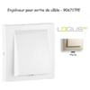 Enjoliveur rosette sortie de câble LOGUS 90671TPE Perle