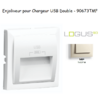 Enjoliveur pour double chargeur usb LOGUS 90673TMF Ivoire