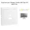 Enjoliveur pour Chargeur Double USB Type A + Type C 90674TAL