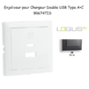 Enjoliveur pour Chargeur Double USB Type A + Type C 90674TIS