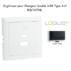 Enjoliveur pour Chargeur Double USB Type A + Type C 90674TPM