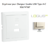Enjoliveur pour Chargeur Double USB Type A + Type C 90674TMF