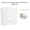 Enjoliveur pour Chargeur Double USB Type A + Type C 90674TGE