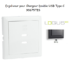 Enjoliveur pour Chargeur Double USB Type C 90675TIS