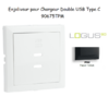 Enjoliveur pour Chargeur Double USB Type C 90675TPM