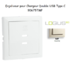 Enjoliveur pour Chargeur Double USB Type C 90675TMF
