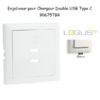 Enjoliveur pour Chargeur Double USB Type C 90675TBR