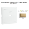 Enjoliveur pour Chargeur USB Type C Power Delivery 90676TDU