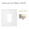 Enjoliveur pour prise de téléphone Logus 90712TPE Perle