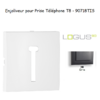 Enjoliveur pour prise de téléphone Française T8 Logus 90718TIS Gris