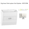 Enjoliveur pour interrupteur card-system LOGUS 90731TBR Blanc