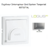 Enjoliveur pour interrupteur Card System Logus 90 90733TAL Alumine